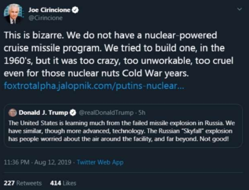 تعليقات انفجار نووي روسيا